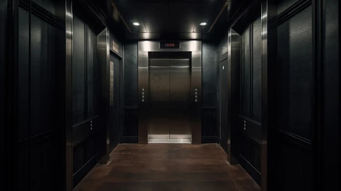 Modern elevator interior